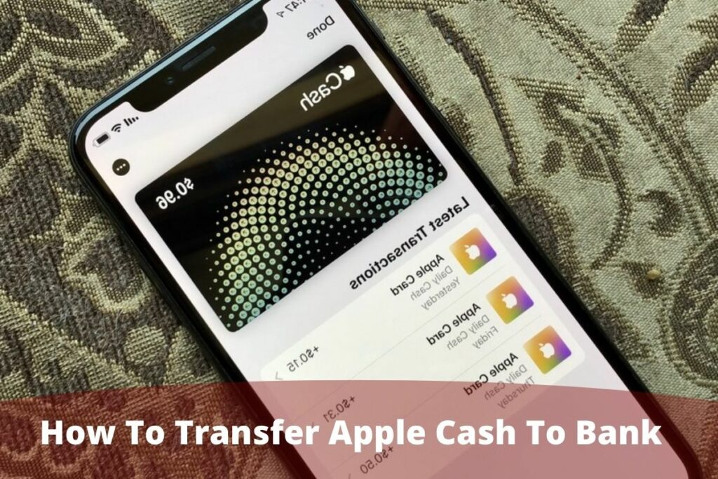 How To Transfer Apple Cash To Bank