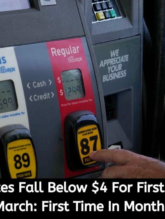 US Gas Prices Fall Below $4 For First Time Since March