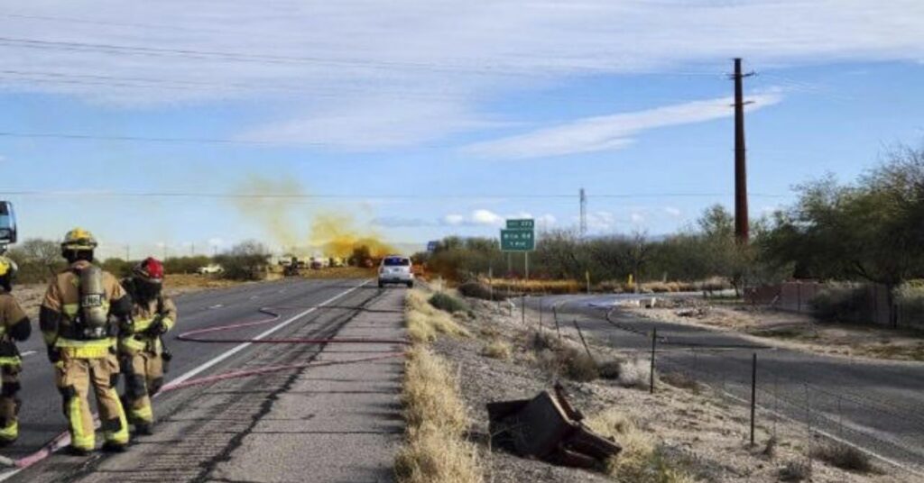 A Hazmat Spill On An Arizona Highway Causes People To Leave And Gives Orders To "Shelter-in-Place"