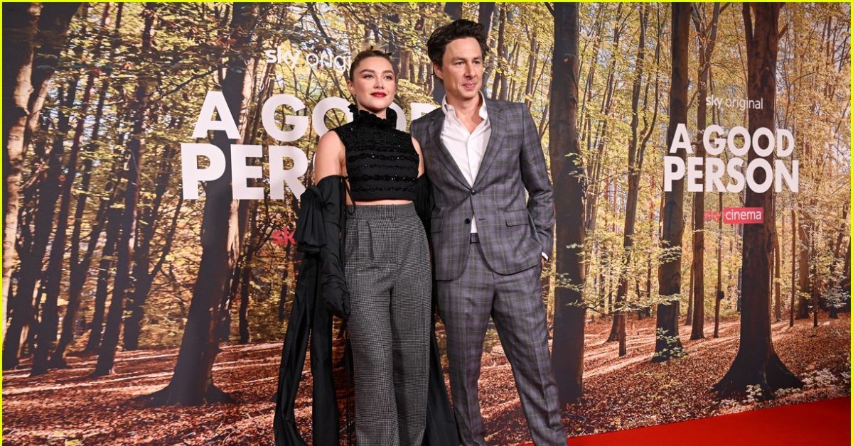 Florence Pugh and Zach Braff A Good Person Premiere