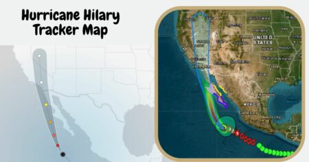 Hurricane Hilary Tracker Map