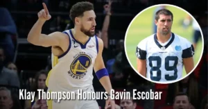 Klay Thompson Honours Gavin Escobar