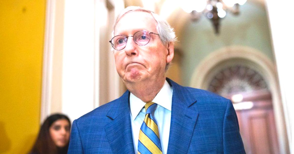 Republican Leader Mcconnell of the Us Senate Suffers Concussion in a Fall